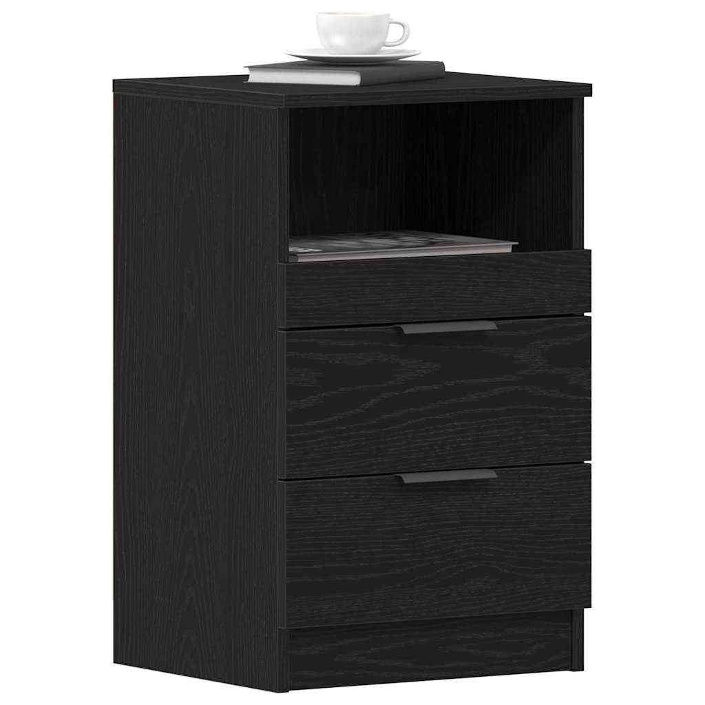 Nachtkastje 2 Pcs 40 X 35 X 65 Cm Bewerkt Hout