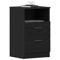 Nachtkastje 2 Pcs 40 X 35 X 65 Cm Bewerkt Hout