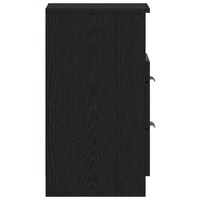 Nachtkastje 2 Pcs 40 X 35 X 65 Cm Bewerkt Hout