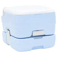 Camping Toilet Set 2 Pcs Blauw En Wit