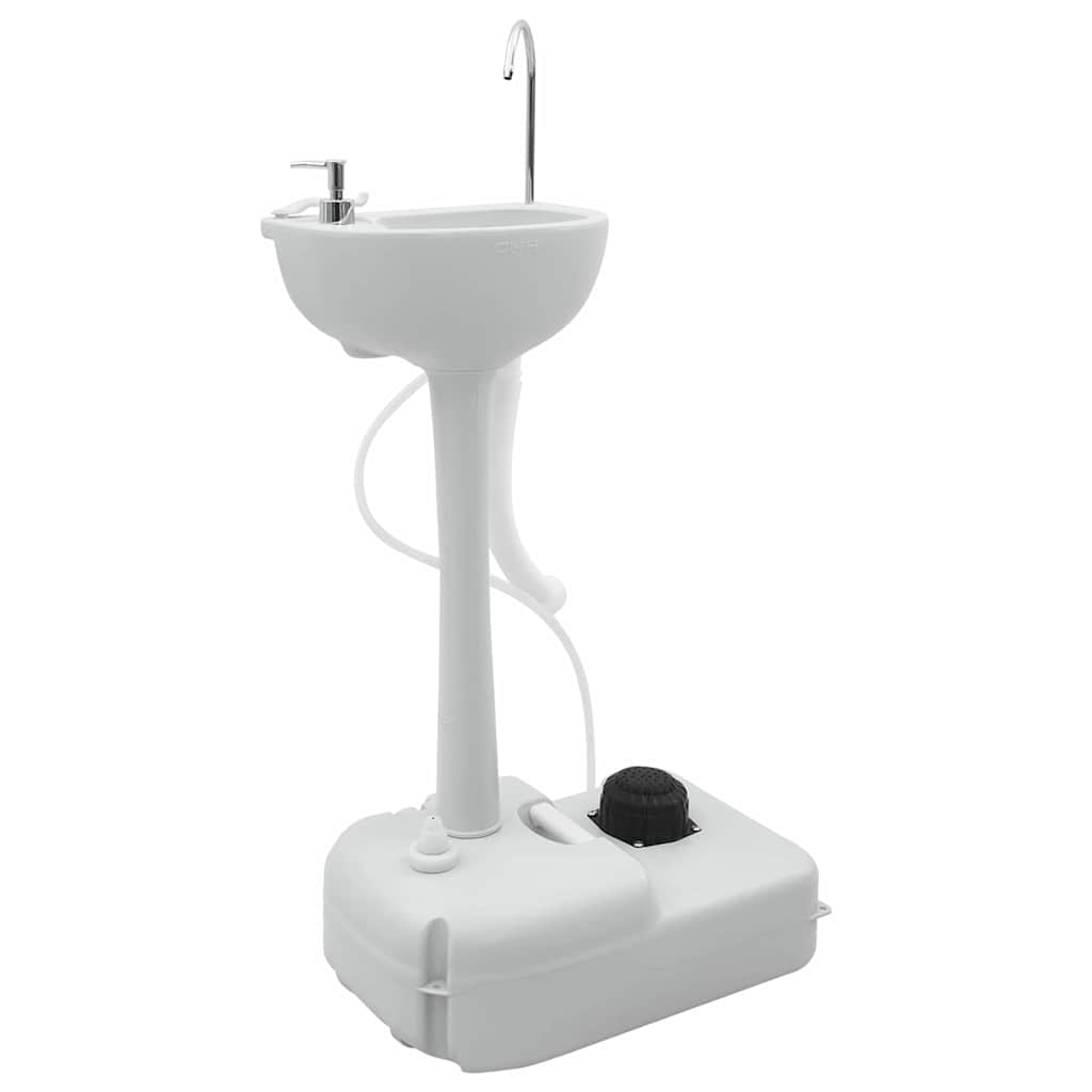 Camping Toilet Set 2 Pcs Blauw En Wit