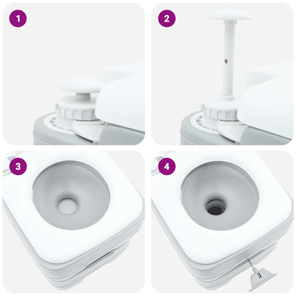 Camping Toilet 41,5 X 36,5 X 42 Cm