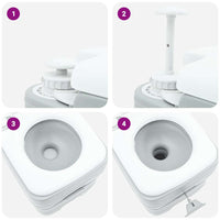 Camping Toilet 41,5 X 36,5 X 42 Cm
