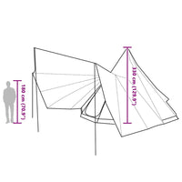 Tipi Tent Met Dak Met Opslag 510 X 690 X 330 Cm Taft