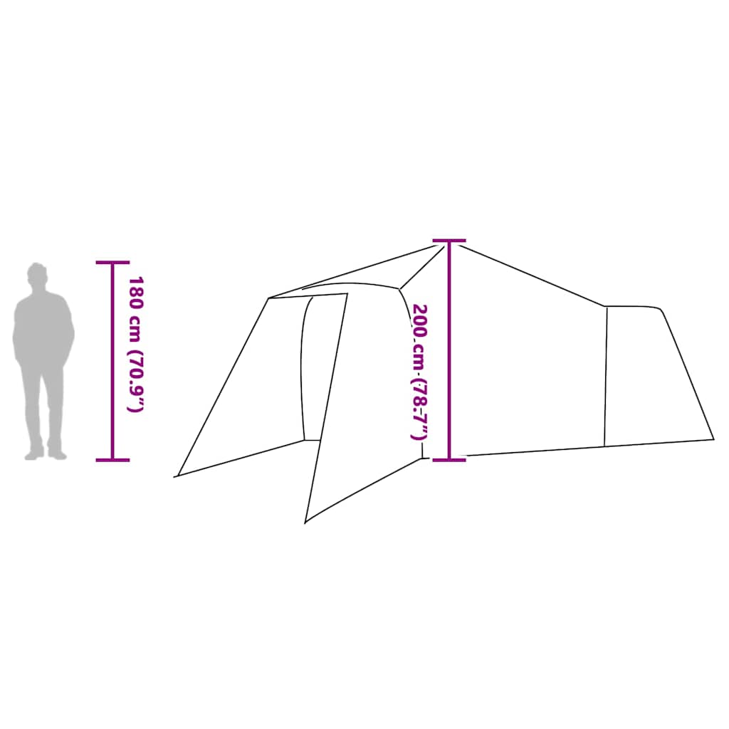 Tipi Tent Met Dak Met Opslag 492 X 492 X 275 Cm Taft