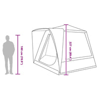 Camping Tent Huisje Met Dak 420 X 420 X 227 Cm Polyester