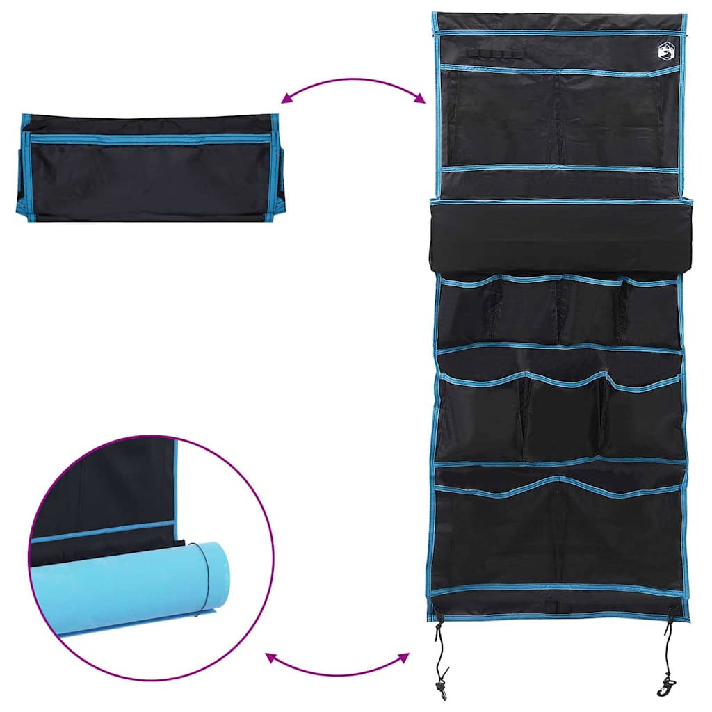 Opslagzak Met Opslag Zwart En Blauw 161 X 58,5 Cm Oxford
