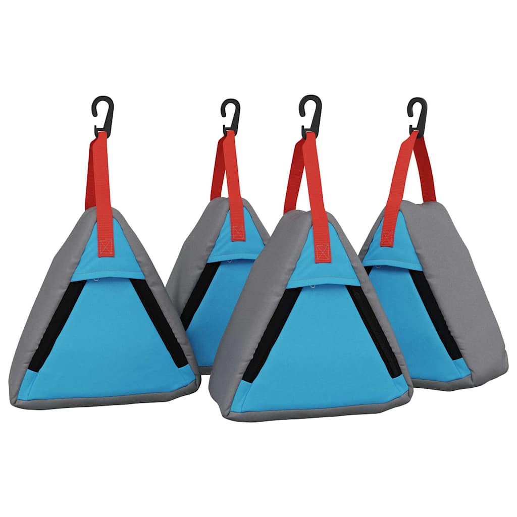 Opslagzak 4 Pcs Grijs En Blauw 24 X 16 X 24 Cm Oxford