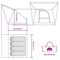 Camping Tent Met Dak 282 X 225 X 154 Cm Taft