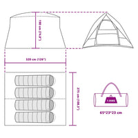 Camping Tent Met Dak Met Opslag 320 X 275 X 190 Cm Taft