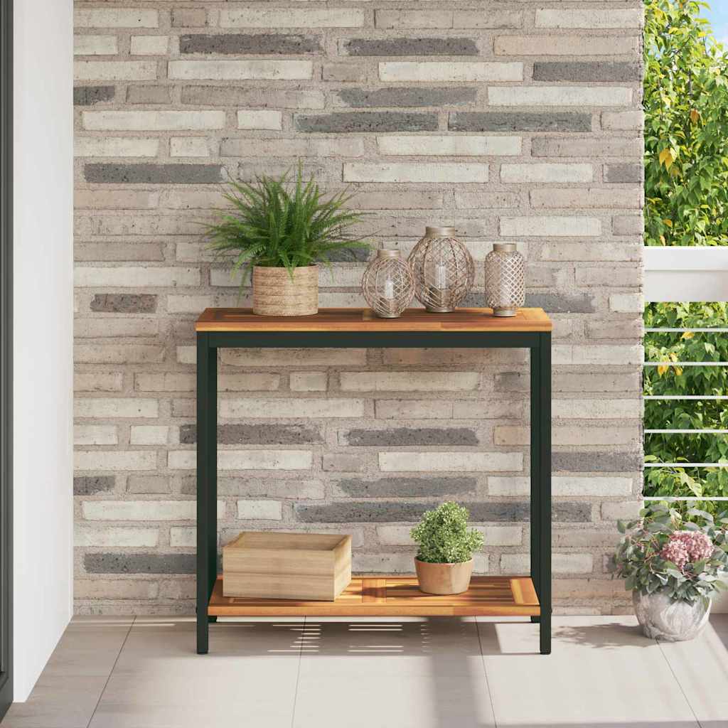 Buiten Tafel Met Opslag Natuurlijk En