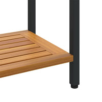 Buiten Tafel Met Opslag Natuurlijk En