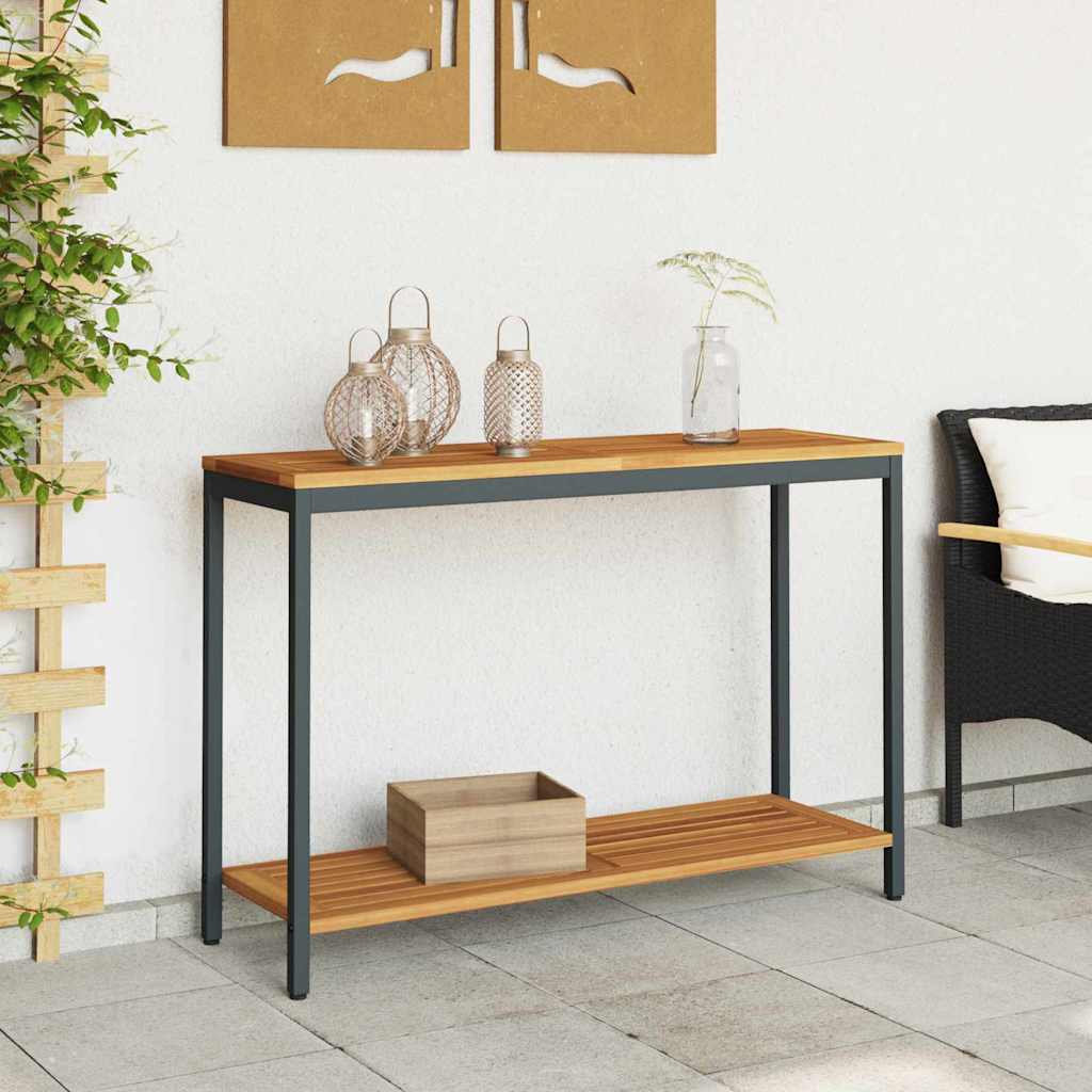 Buiten Tafel Met Opslag Natuurlijk En