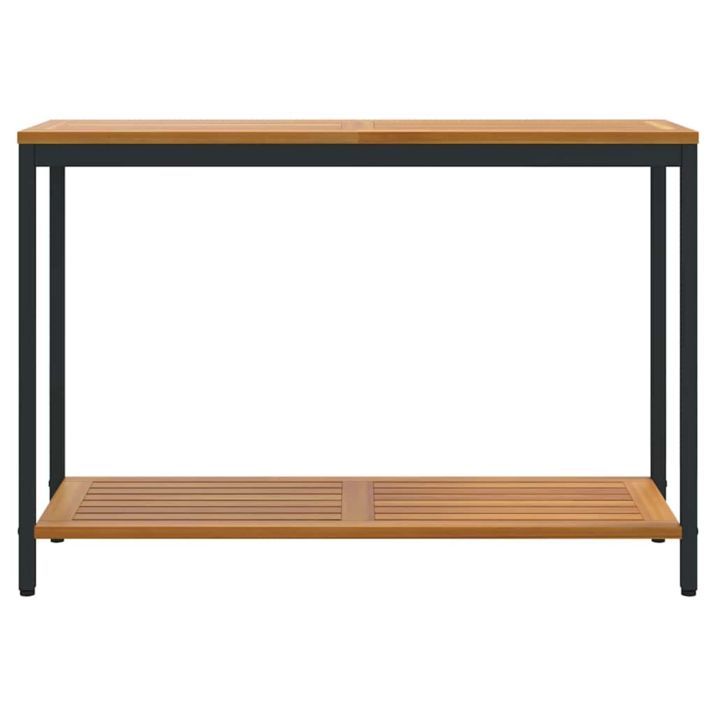 Buiten Tafel Met Opslag Natuurlijk En