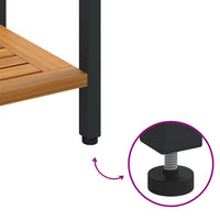 Buiten Tafel Met Opslag Natuurlijk En