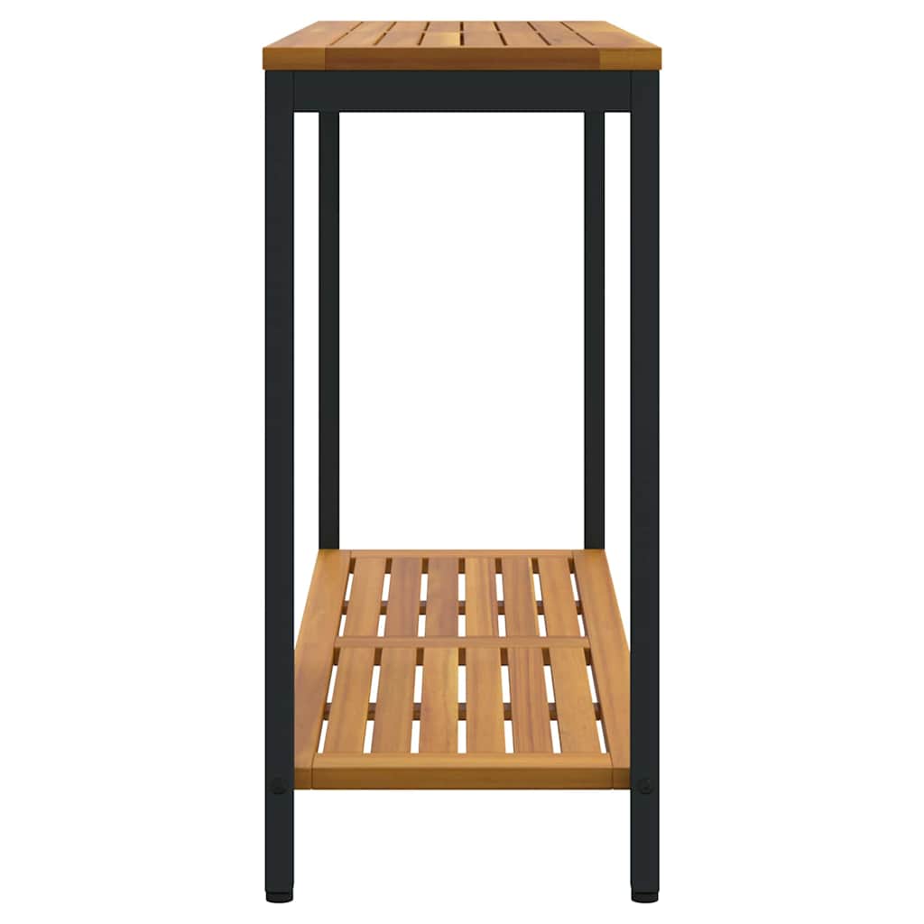 Buiten Tafel Met Opslag Natuurlijk En