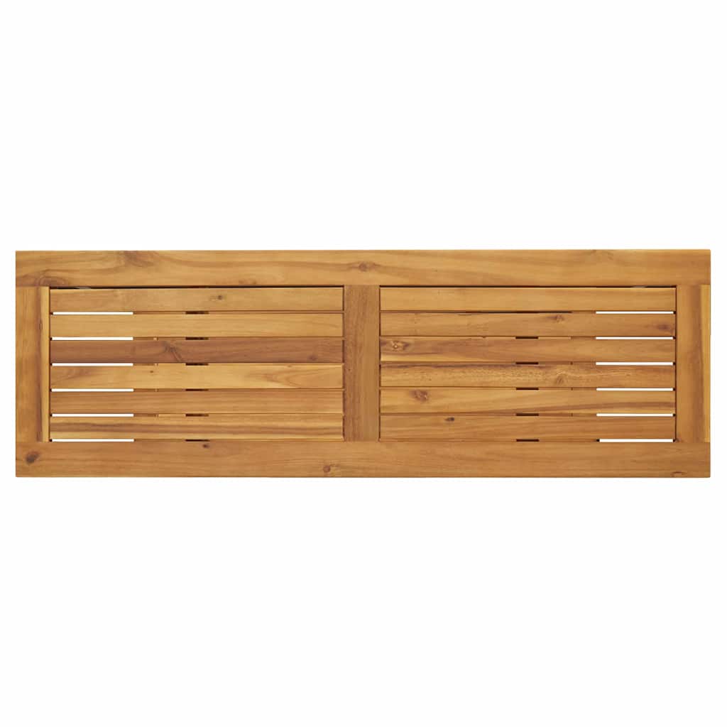 Buiten Tafel Met Opslag Natuurlijk En