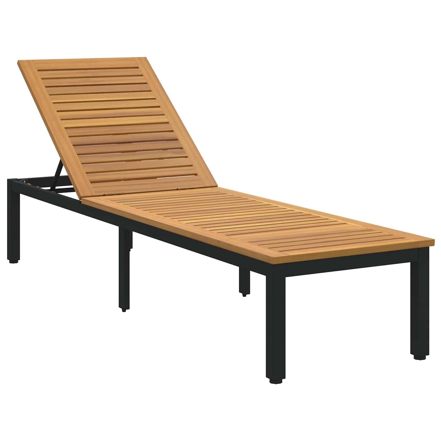 Ligbed 200 X 55 X 35 Cm Massief Acaciahout