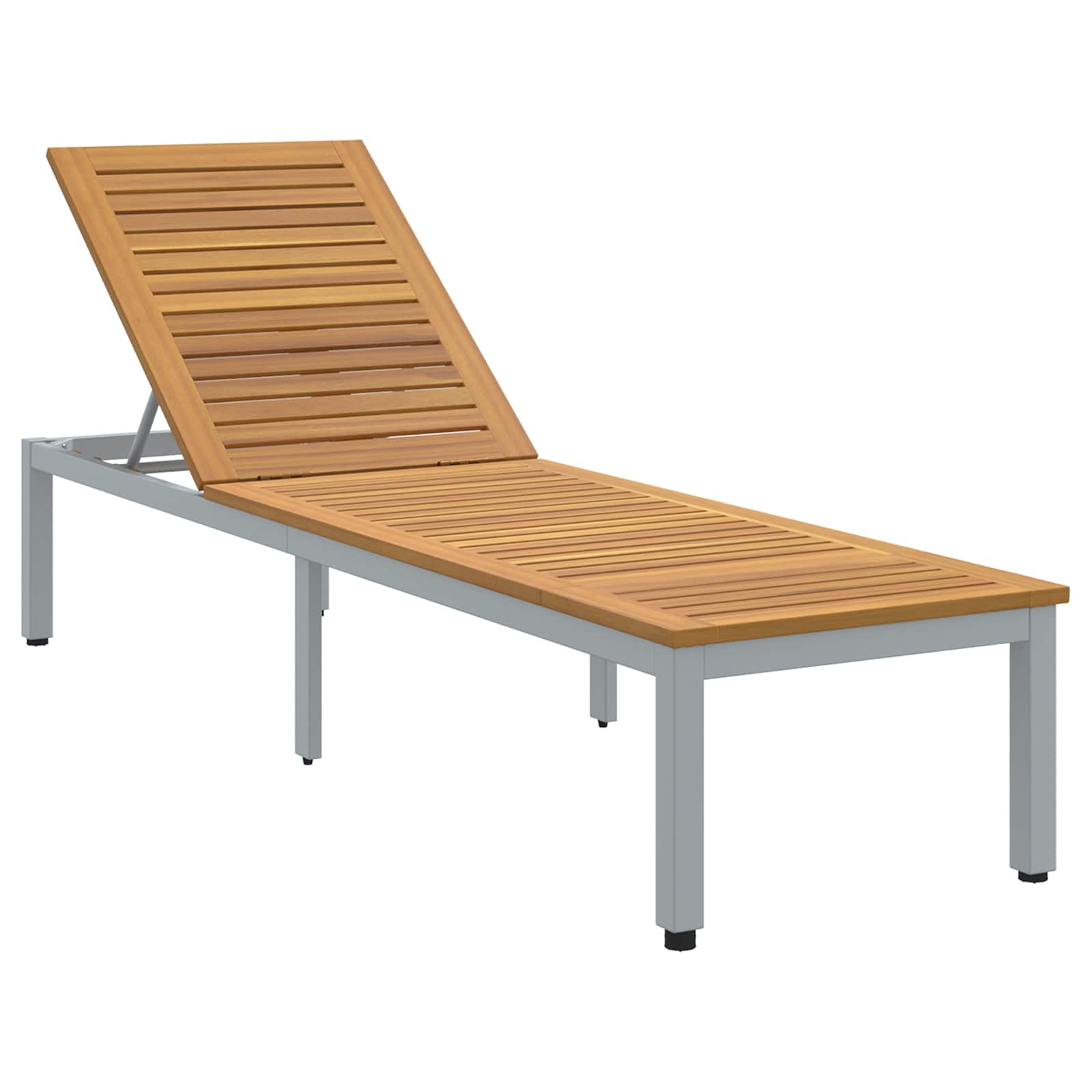 Ligbed 200 X 55 X 35 Cm Massief Acaciahout