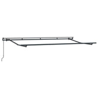 Inklapbaar Zonnescherm Antraciet 350 X 200 Cm Stof Anthraciet (Anthraciet Frame)
