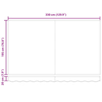 Inklapbaar Zonnescherm Antraciet 350 X 200 Cm Stof Anthraciet (Anthraciet Frame)