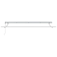 Inklapbaar Zonnescherm Antraciet 350 X 200 Cm Stof Antracietkleurig (Wit Frame)