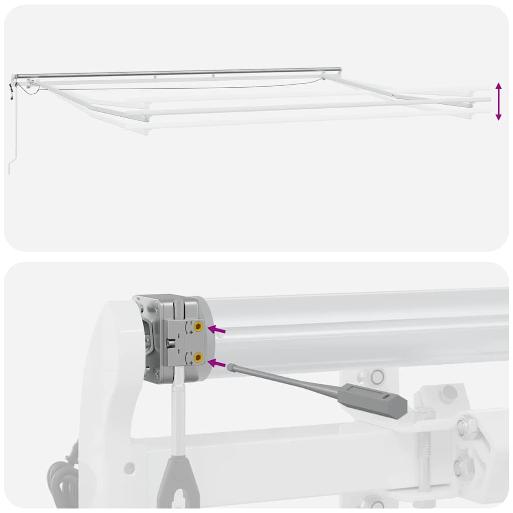 Inklapbaar Zonnescherm Oranje En Bruin Oranje/Zwart/Geel
