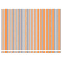 Elektrisch Uittrekbaar Zonnescherm Multikleur 450 × 300 Cm Oranje, Grijs, Blauw En Wit