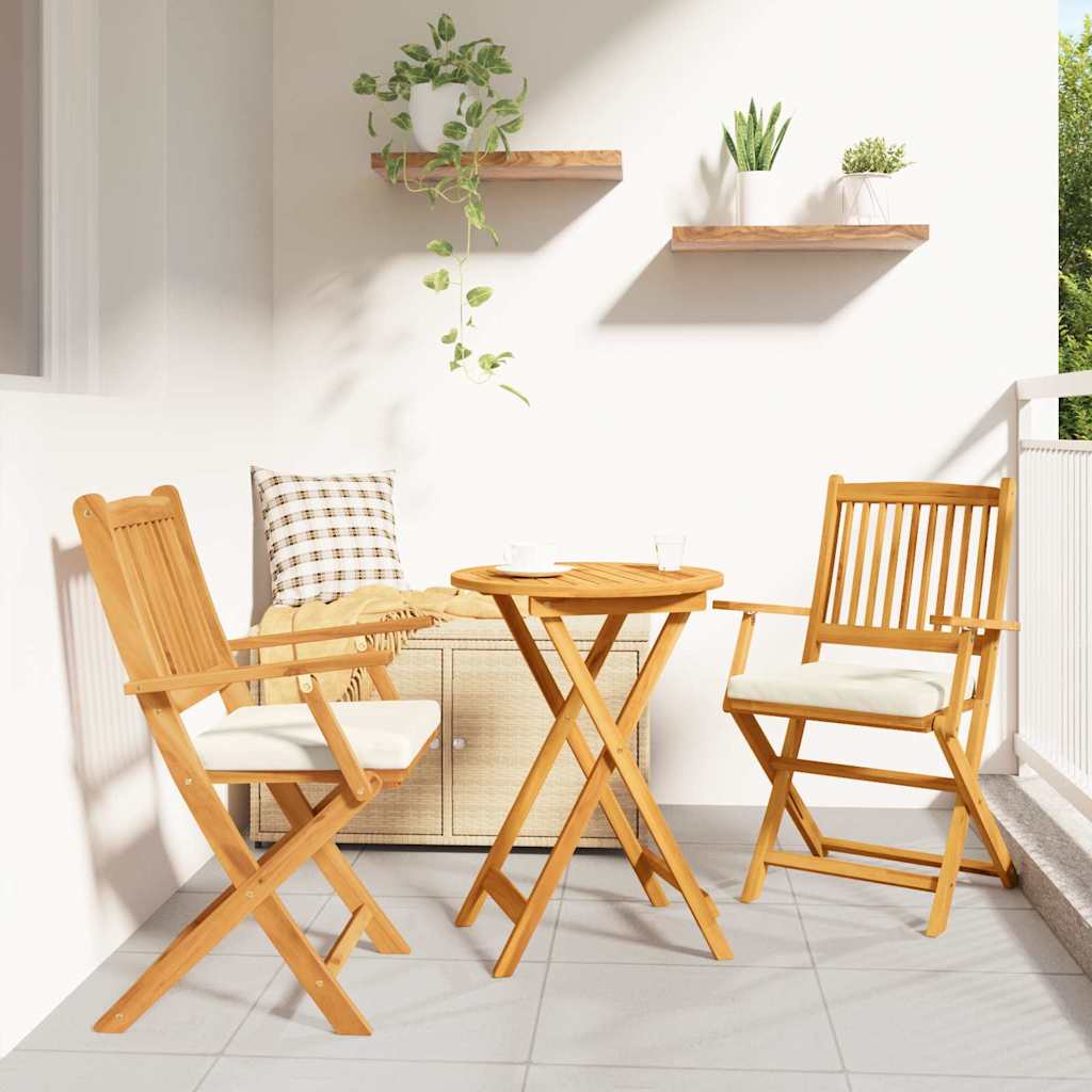 Opvouwbare Stoel Met Kussen 4 Pcs Grijs 49 X 57,5 X 92Cm