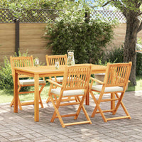Opvouwbare Stoel Met Kussen 4 Pcs Grijs 49 X 57,5 X 92Cm