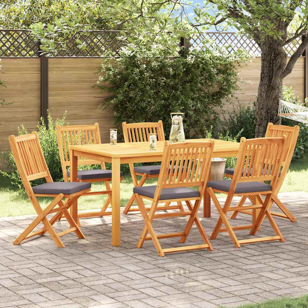 Opvouwbare Stoel Met Kussen 4 Pcs Grijs 49 X 57,5 X 92Cm