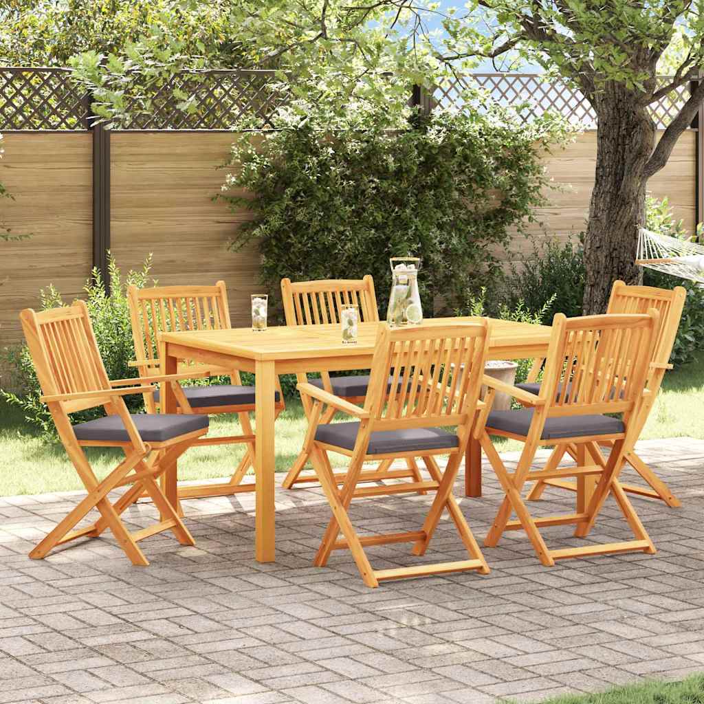 Opvouwbare Stoel Met Kussen 4 Pcs Grijs 49 X 57,5 X 92Cm