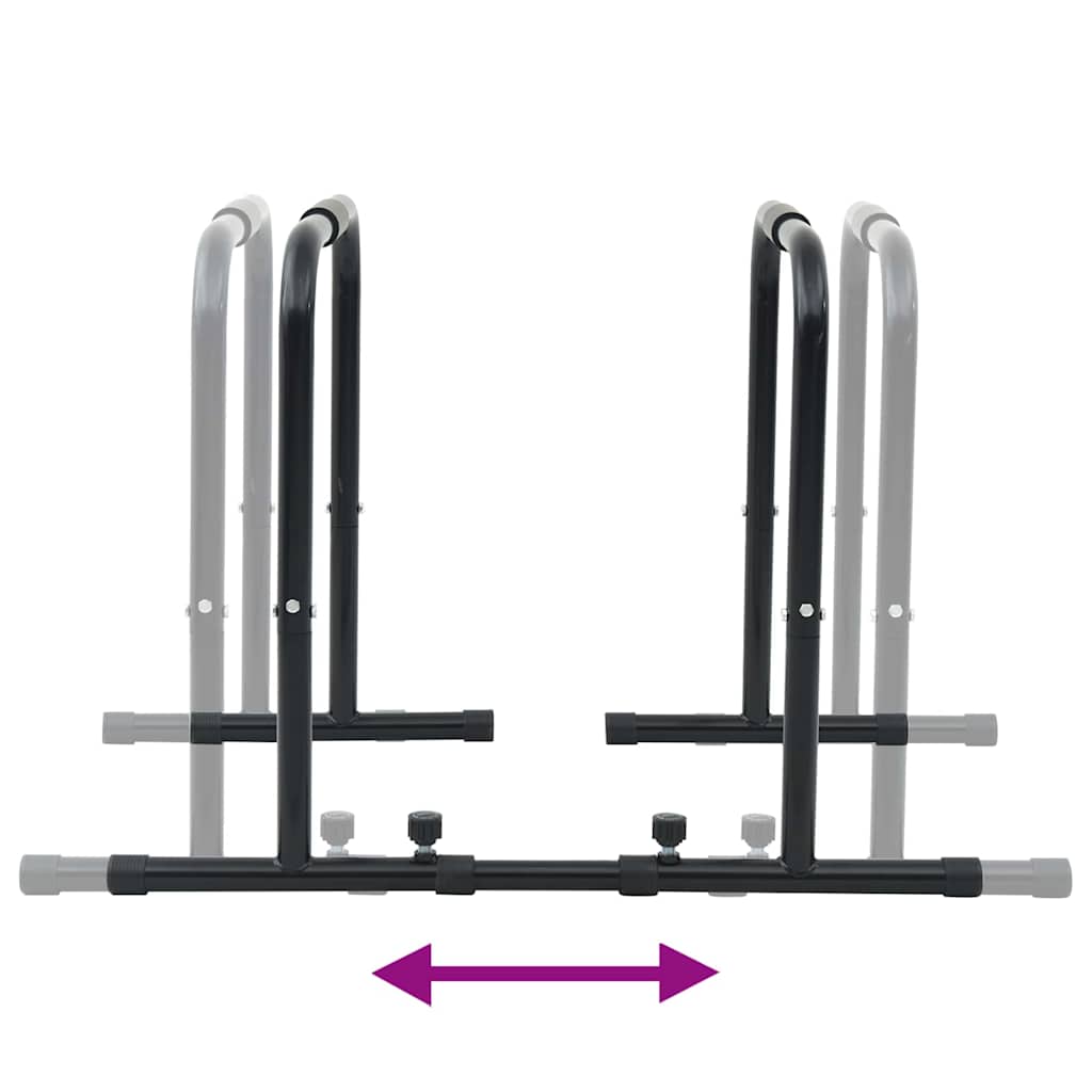 Dip Bar Zwart 116 X 66 X 74,5 Cm Gepoedercoat Staal