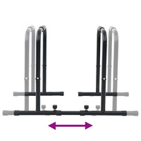 Dip Bar Zwart 116 X 66 X 74,5 Cm Gepoedercoat Staal