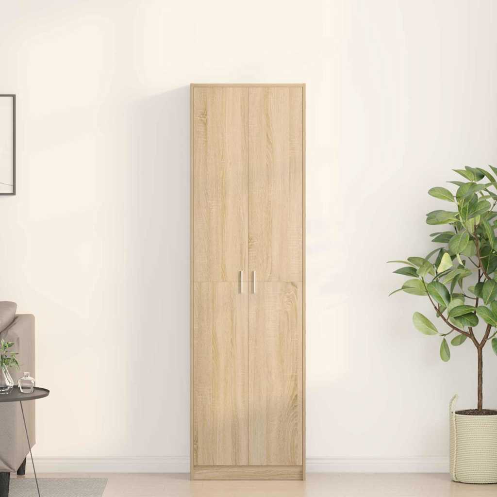 Kledingkast 55 X 25 X 189 Cm Bewerkt Hout