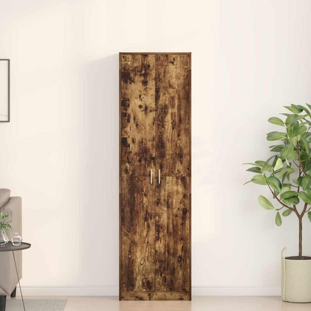 Kledingkast 55 X 25 X 189 Cm Bewerkt Hout