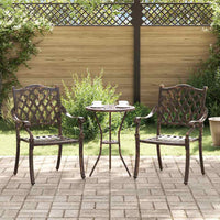 Tuinstoel 2 Pcs 56 X 55 X 92.5Cm Aluminium