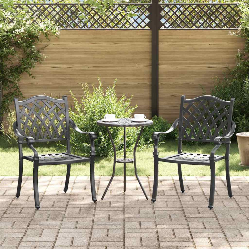 Tuinstoel 2 Pcs 56 X 55 X 92.5Cm Aluminium