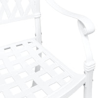 Tuinstoel 2 Pcs 56 X 55 X 92.5Cm Aluminium