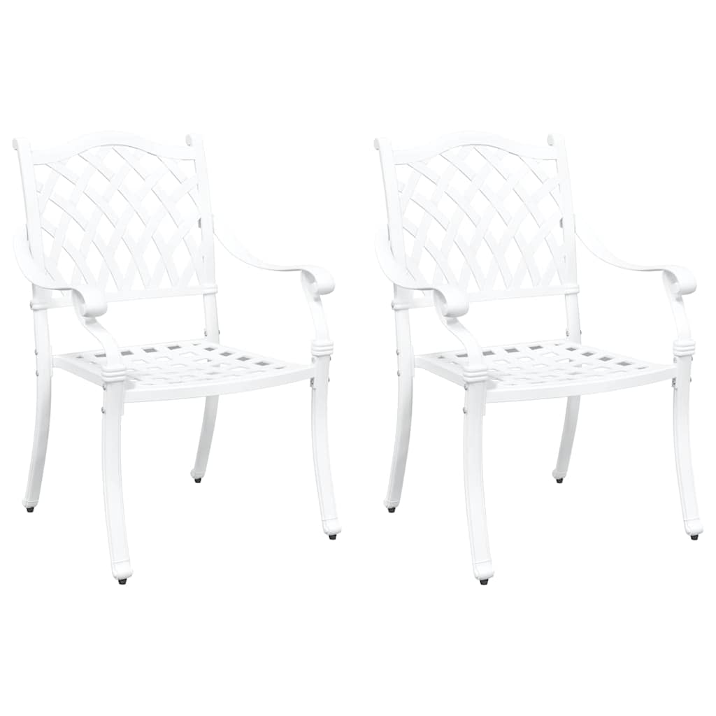 Tuinstoel 2 Pcs 56 X 55 X 92.5Cm Aluminium