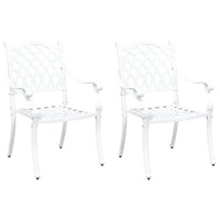 Tuinstoel 2 Pcs 56 X 55 X 92.5Cm Aluminium