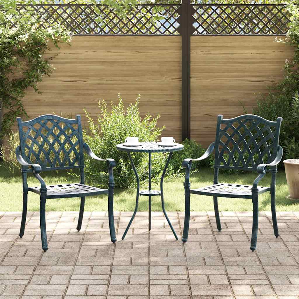Tuinstoel 2 Pcs 56 X 55 X 92.5Cm Aluminium