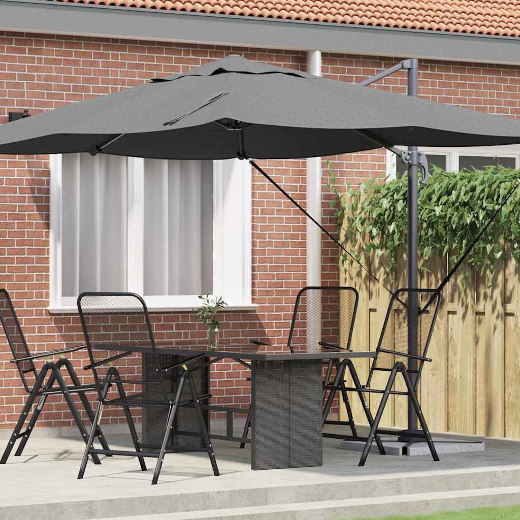Parasol 351 X 250 X 260 Cm Polyester En Aluminium