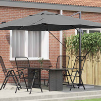 Parasol 351 X 250 X 260 Cm Polyester En Aluminium