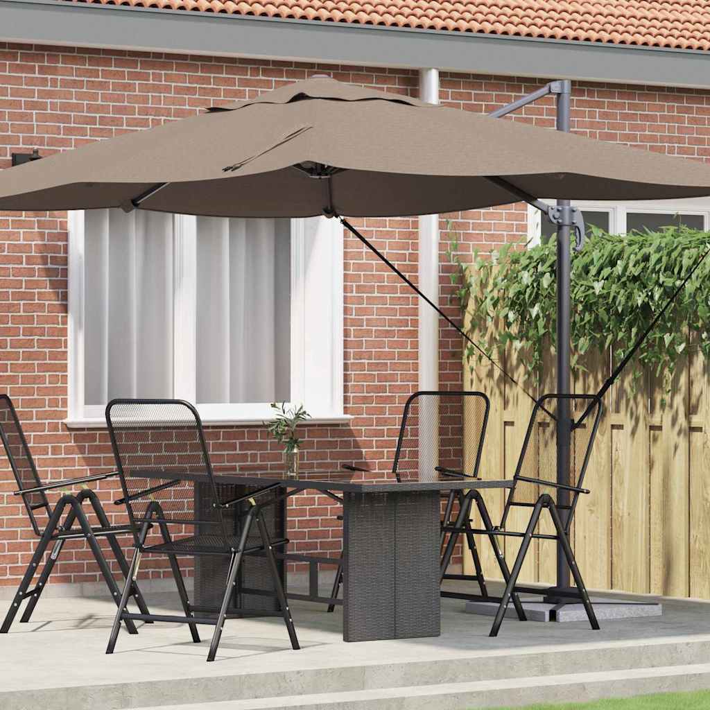 Parasol 351 X 250 X 260 Cm Polyester En Aluminium