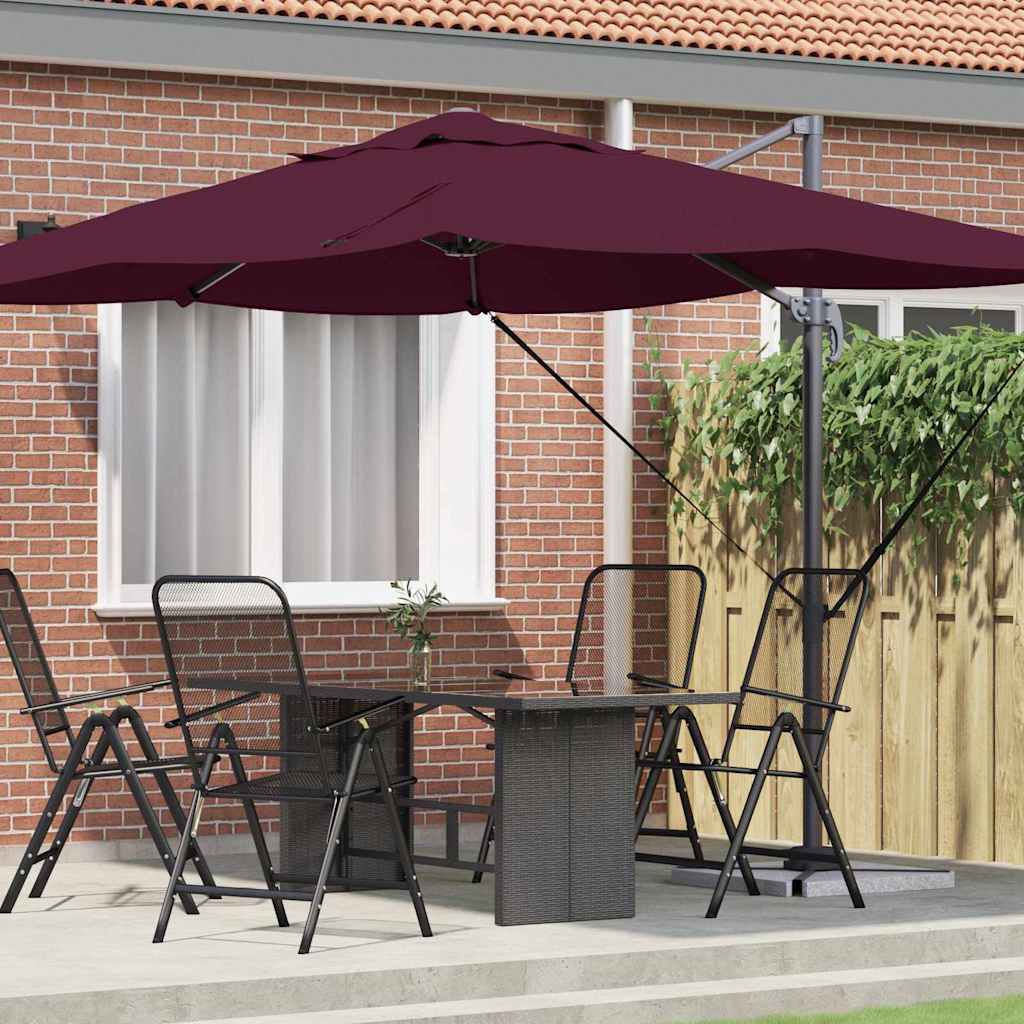 Parasol 351 X 250 X 260 Cm Polyester En Aluminium