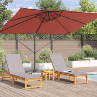 Parasol 351 X 250 X 260 Cm Polyester En Aluminium