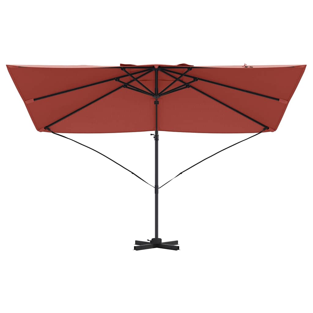Parasol 351 X 250 X 260 Cm Polyester En Aluminium