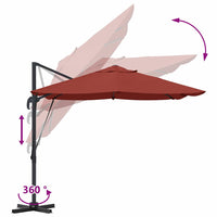 Parasol 351 X 250 X 260 Cm Polyester En Aluminium