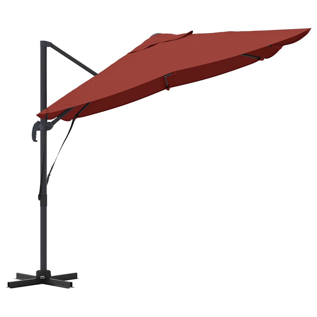 Parasol 351 X 250 X 260 Cm Polyester En Aluminium